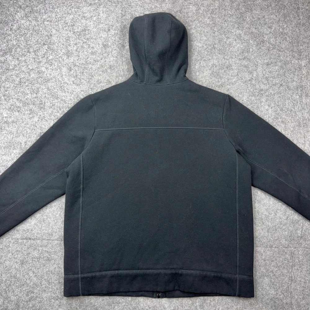 The North Face Hoodie Mens XL Black Sherpa Fleece Lined Full Zip Heavyweight